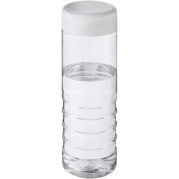 H2O Active® Treble Bidón deportivo con tapa de rosca de 750 ml - Transparente / Blanco