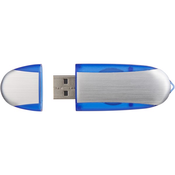 Memoria USB 'OVAL' - Azul oscuro / Plateado / 8GB