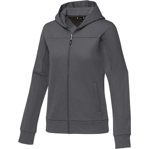 Nubia women's performance full zip knit jacket - Storm Grey / XL