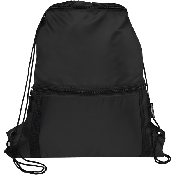 Adventure recycled insulated drawstring bag 9L - Black