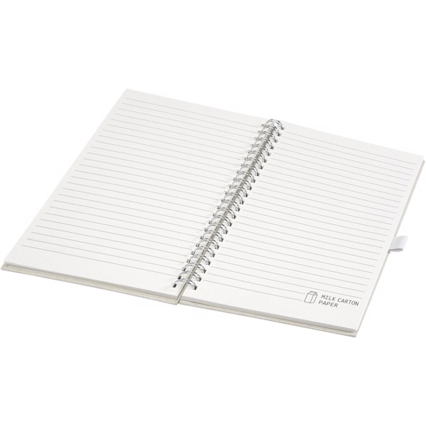 Dairy Dream A5 size reference recycled milk cartons spiral notebook