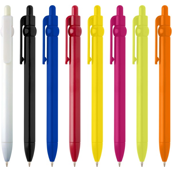 Fidget recycled plastic ballpoint pen (black ink) - Red