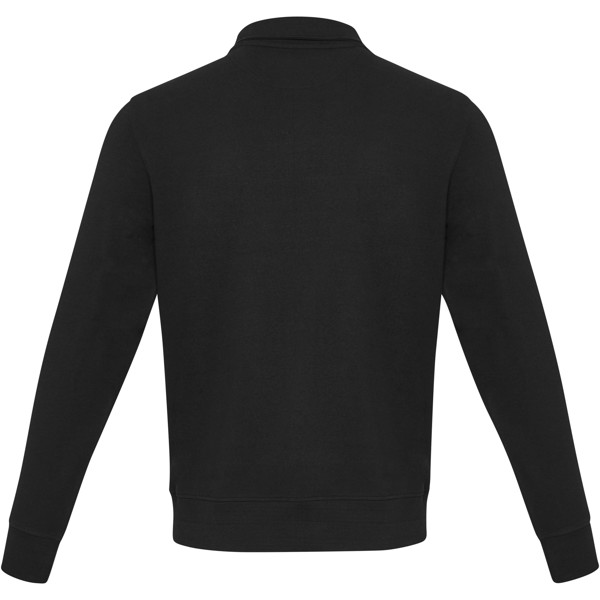 Tin unisex Aware™ recycled quarter zip sweater - Black / 2XS