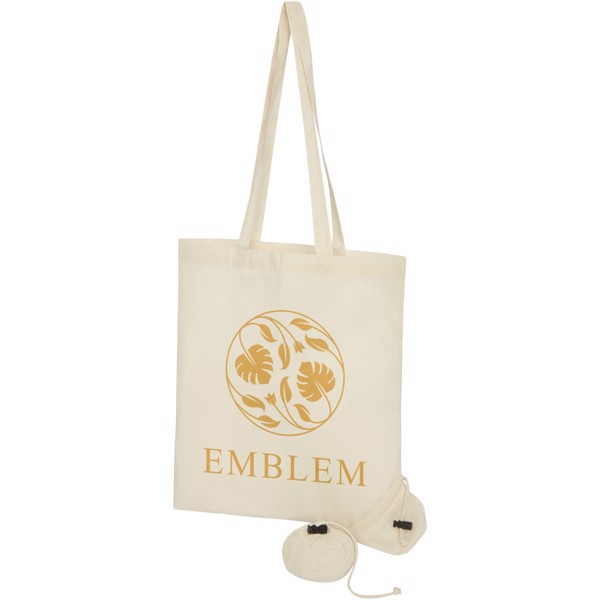 Patna 100 g/m² cotton foldable tote bag