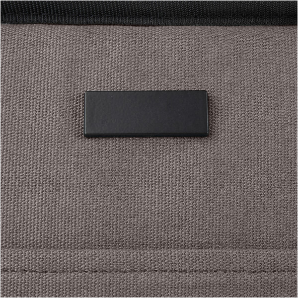Joey 9-can GRS recycled canvas lunch cooler bag 6L - Grey