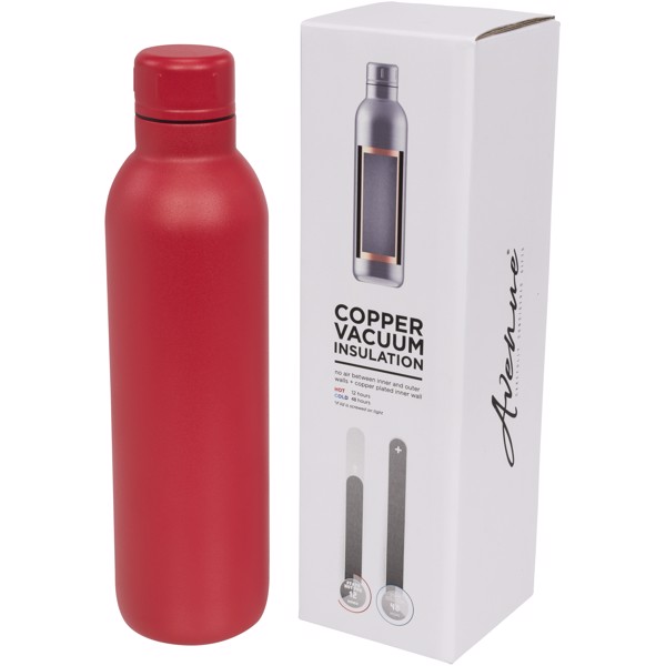 Botella de 510 ml con aislamiento de cobre al vacío "Thor" - Rojo