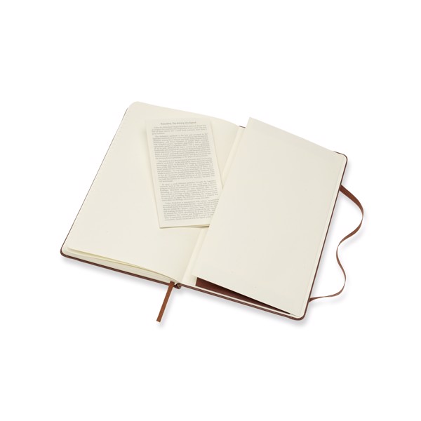 Classic L leather notebook - ruled