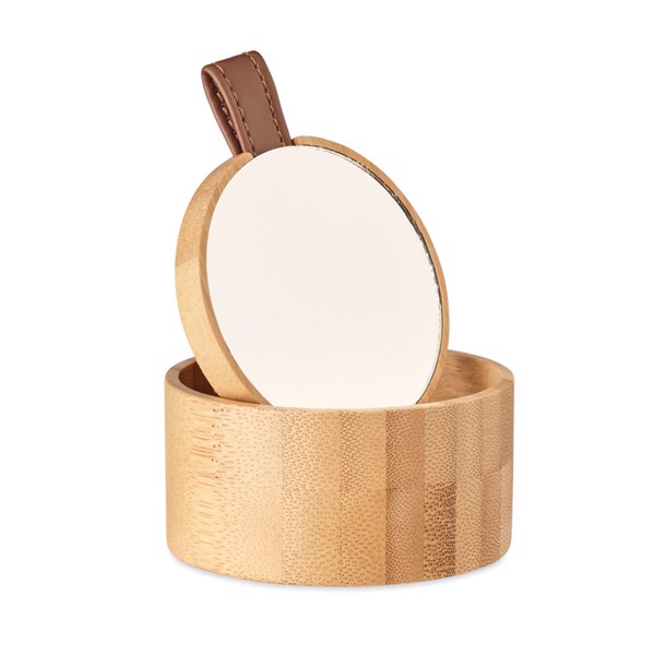 Bamboo mirror jewellery box Treasure