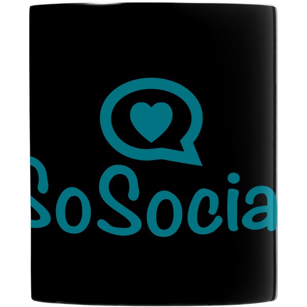 Java 330 ml ceramic mug - White / Solid black