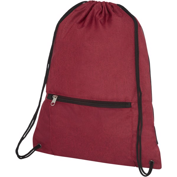 Hoss skládací šňůrkový batoh - Heather dark red