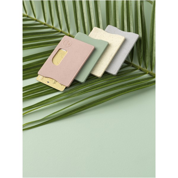 Straw RFID card holder - Grey