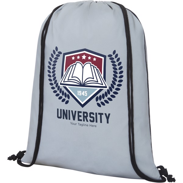 Horizon reflective drawstring bag