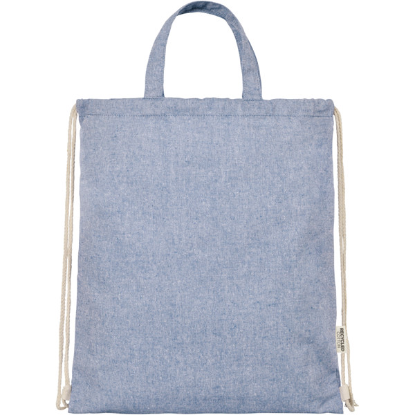 Pheebs 150 g/m² Aware™ drawstring bag - Heather Blue