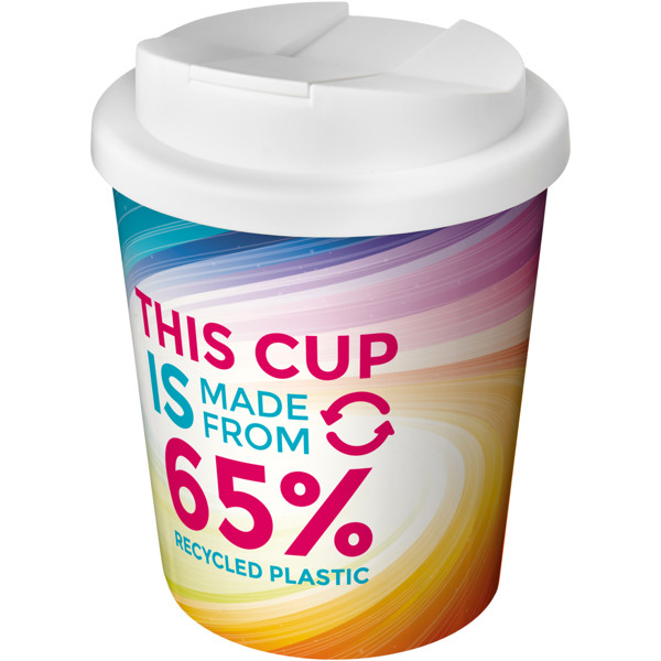 Brite-Americano Espresso Eco 250 ml spill-proof insulated tumbler - White