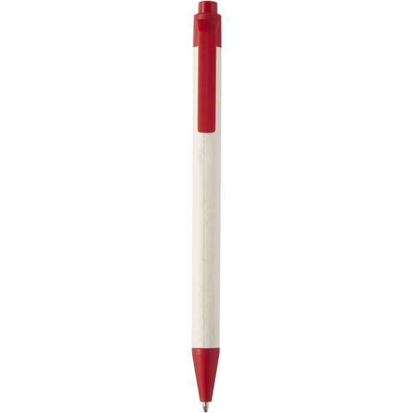 Dairy Dream recycled milk cartons ballpoint pen (black ink) - Red
