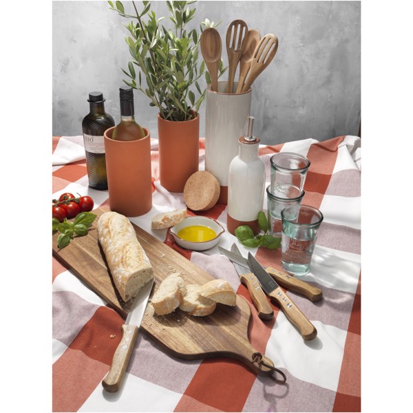 Terracotta drizzler and dip set