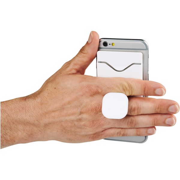 Purse mobile phone holder with wallet - White