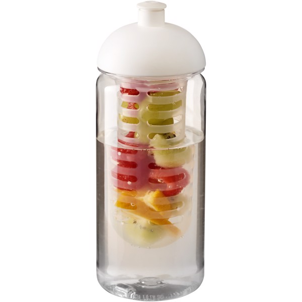 H2O Active® Octave Tritan™ Bidón deportivo con Tapa Dome e infusor de 600 ml - Transparente / Blanco