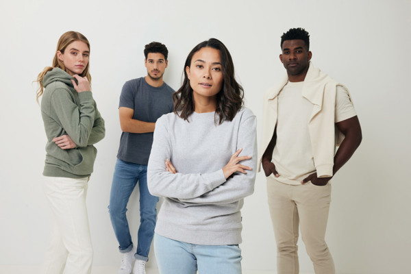 IQONIQ Denali recycled cotton crew neck undyed - Natural Raw / L