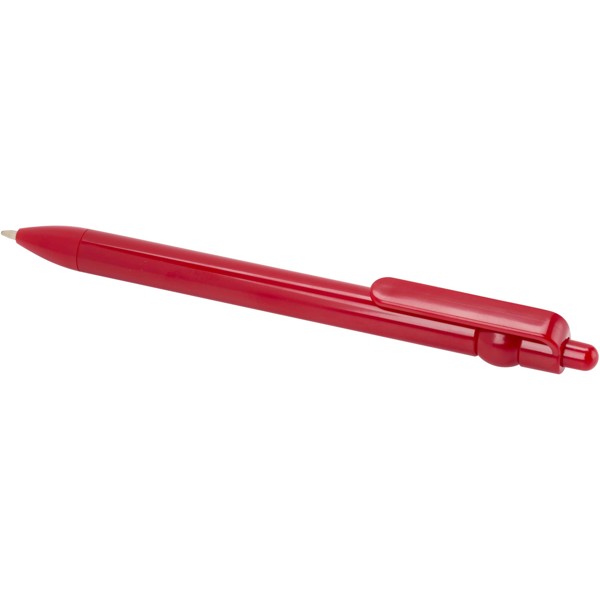 Fidget recycled plastic ballpoint pen (black ink) - Red