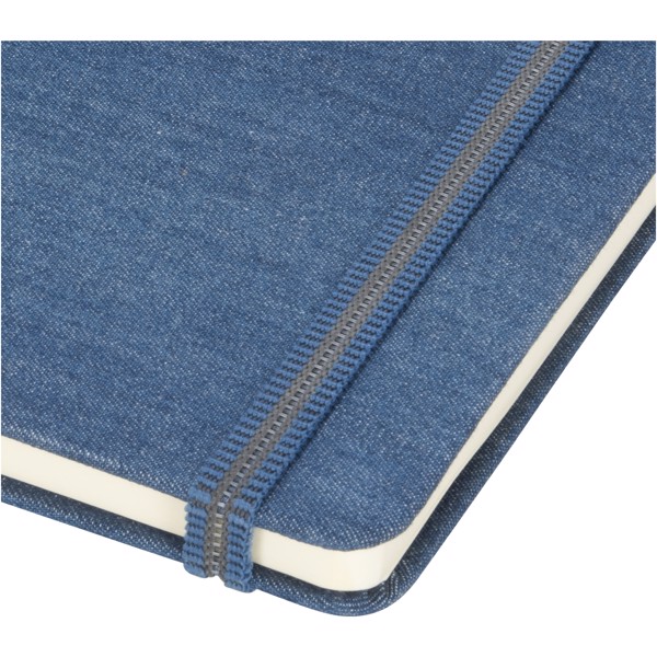 Jeans A5 fabric notebook - Light blue