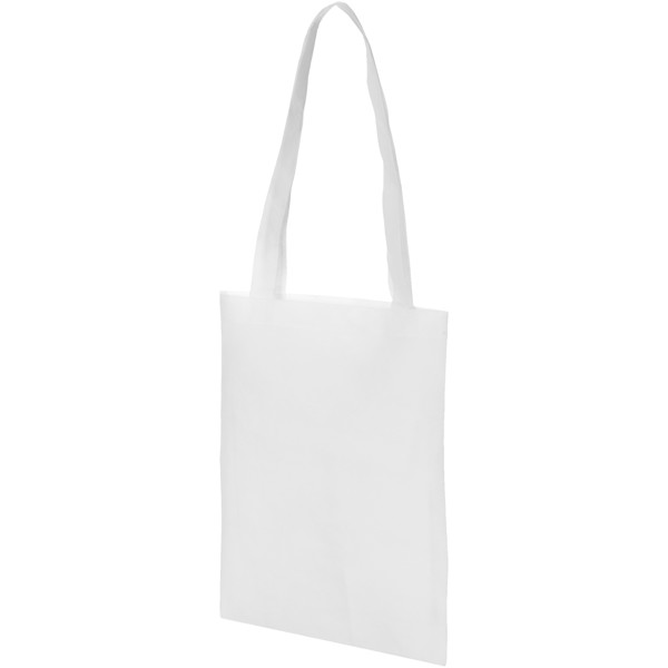 Eros small non-woven convention tote bag - White