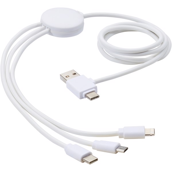 Cable de carga 5 en 1 con aditivo antibacteriano "Pure"