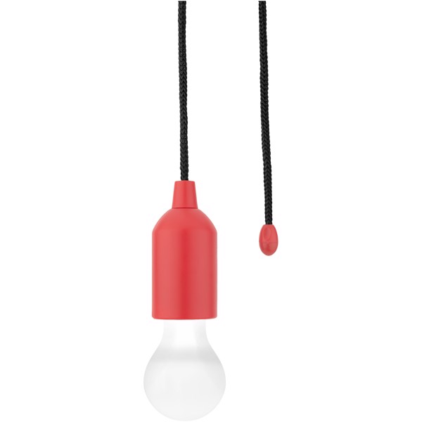 LED světlo Helper se šňůrou - Červená s efektem námrazy / Bílá