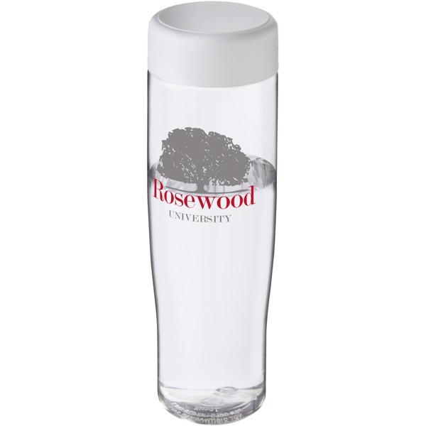 H2O Active® Tempo 700 ml screw cap water bottle - Transparent / White