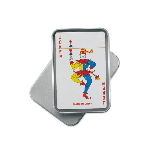 Playing cards in tin box Amigo
