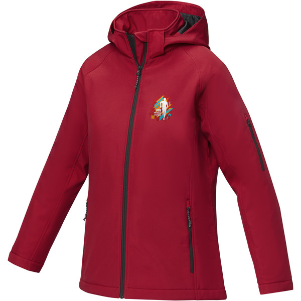 Notus women's padded softshell jacket - Red / XL