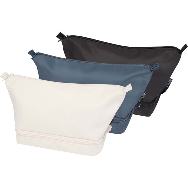 Trip Aware™ recycled travel toiletry bag 6L - Black