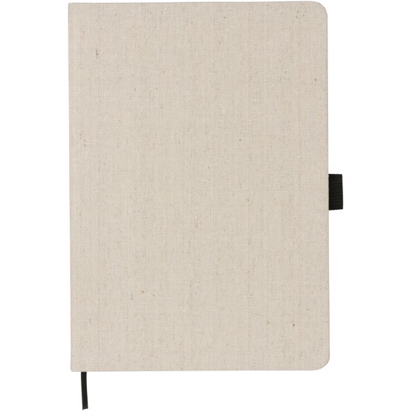 Luna A5 canvas notebook - Solid black