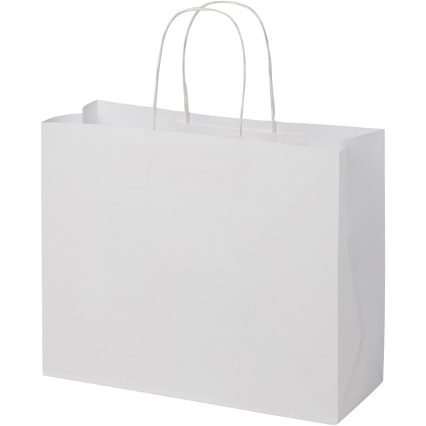 Kraft 120 g/m2 paper bag with twisted handles - large - White