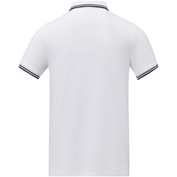 Amarago short sleeve men's tipping polo - White / XS