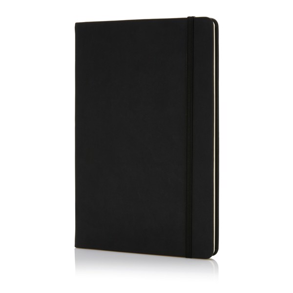 Deluxe hardcover PU A5 notebook - Black