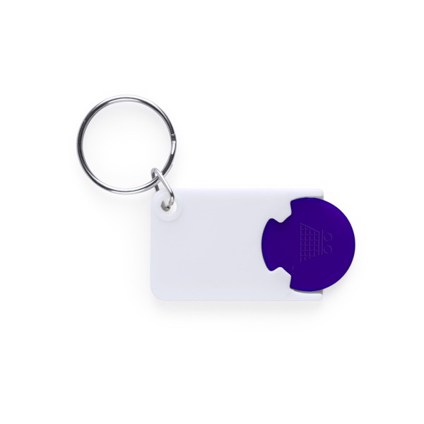 Keyring Coin Zabax - White