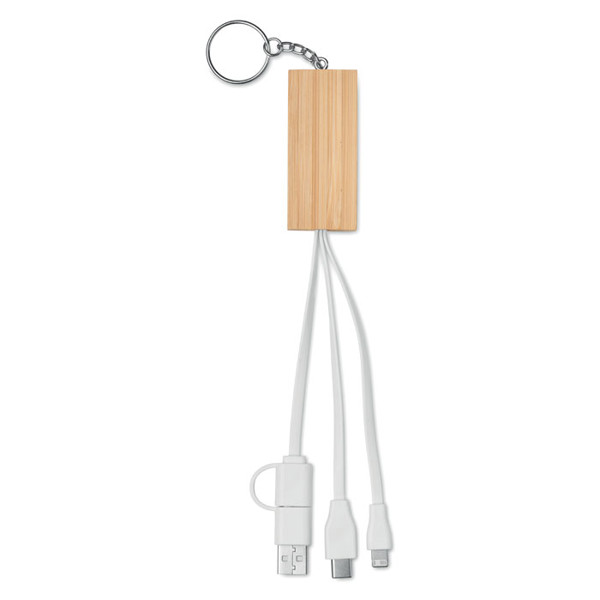 Bamboo key ring and stand Clauerc