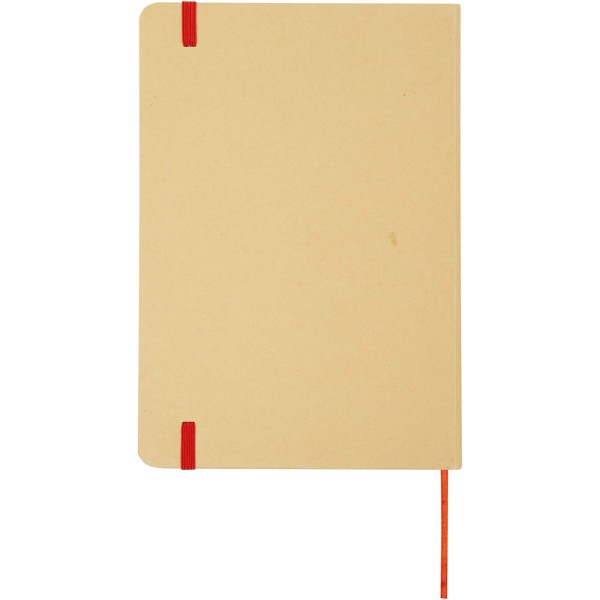Nelida A5 recycled cardboard hard cover notebook - Red