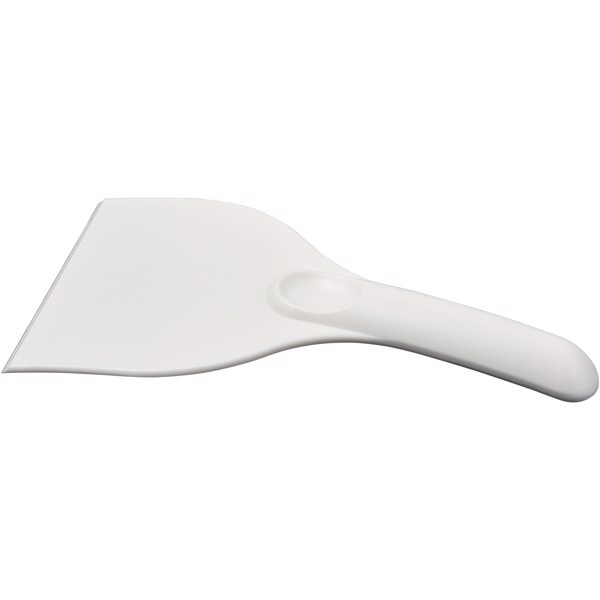 Artur curved plastic ice scraper - White