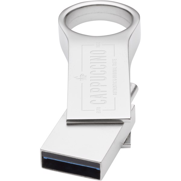Type C USB 3.0 round large - Silver / 32GB