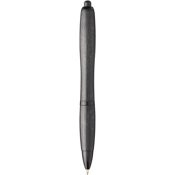 Nash wheat straw black tip ballpoint pen - Solid black