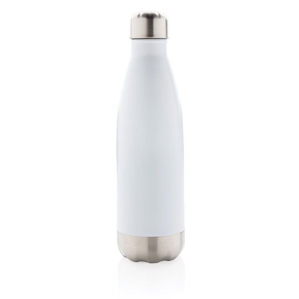 Vacuum insulated stainless steel bottle - White
