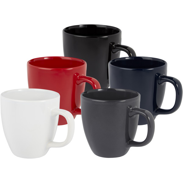 Moni 430 ml ceramic mug - White