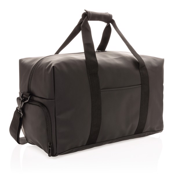 Smooth PU weekend duffle - Black