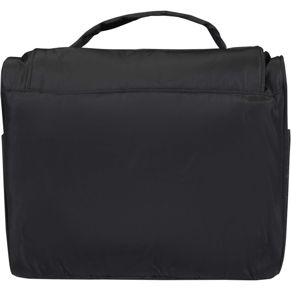 Puffer GRS recycled hangable toiletry bag 8L - Black
