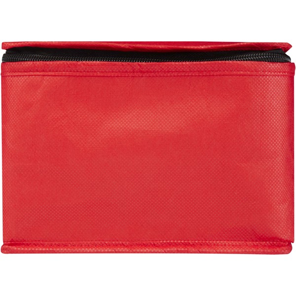 Spectrum 6-can recycled non-woven cooler bag 4L - Red