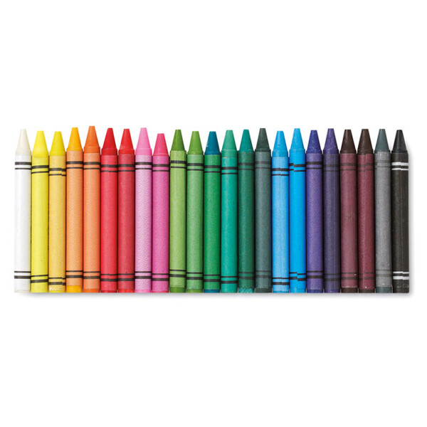 30 wax crayons Striper