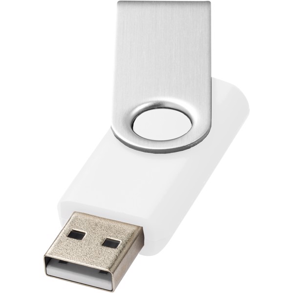 Rotate-basic 1GB USB flash drive - White / Silver