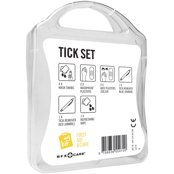 MyKit Tick First Aid Kit - Transparent White